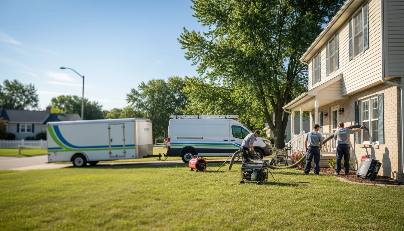 Flooded Basement Restoration And Cleanup With Repair in Yeoman, IN near me